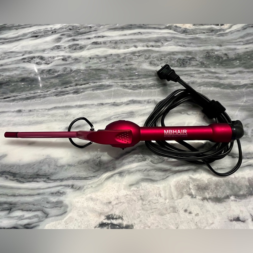 MBHAIR Red 3/8” Curling Wand